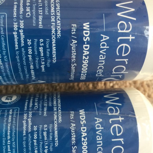Waterdrop Refrigerator Water Filters WDS-DA2900020B Samsung New Sealed lot of 2 - Picture 4 of 5